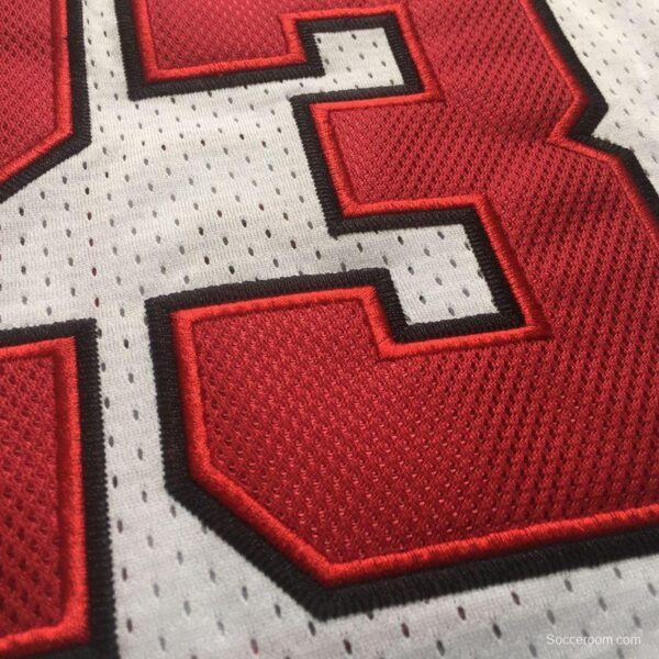 Men's Michael Jordan White Retro Classic Team Jersey - Image 5