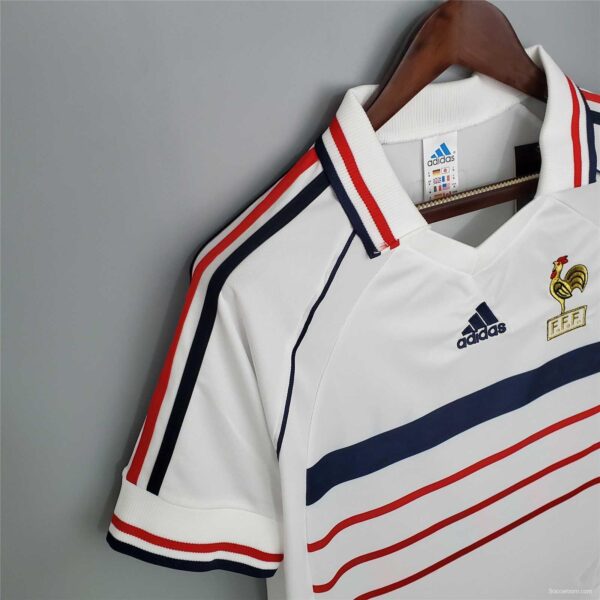 Retro 1998 France Away White Soccer Jersey - Image 12