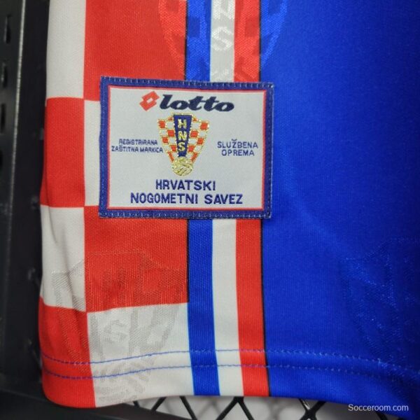 Retro 1998 Croatia Away Blue Jersey - Image 7
