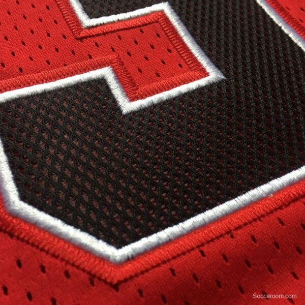 Men's Michael Jordan Red Retro Classic Team Jersey - Image 2
