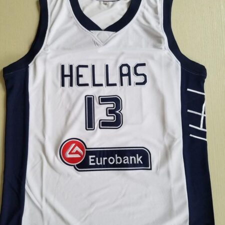 Giannis Antetokounmpo 13 Greece College White Basketball Jersey