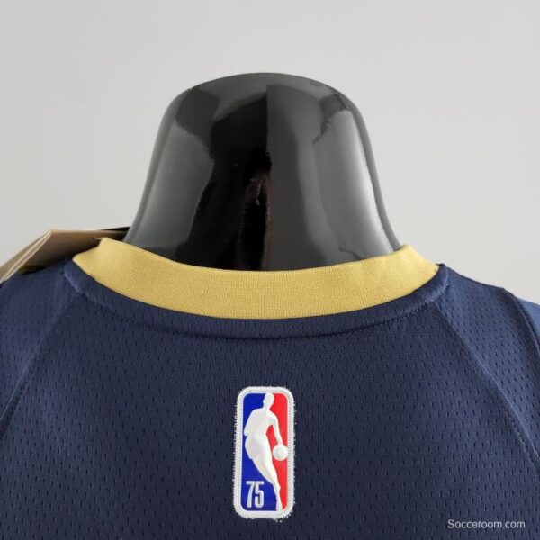75th Anniversary New Orleans Pelicans Ingram #14 Navy Blue NBA Jersey - Image 3