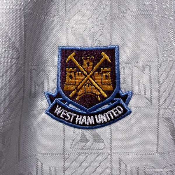 Retro 1999 West Ham Iron Maiden Away Soccer Jersey - Image 9