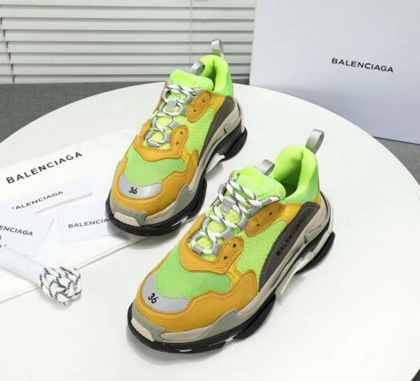 Men/Women Balenciaga Triple-S Sneaker Multi-Color Brown/Green Item 6380340 - Image 9