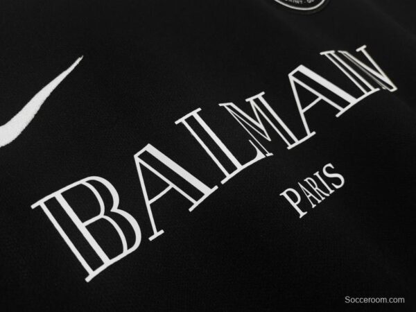 Retro 2020 PSGx Balmain Black Jersey - Image 9