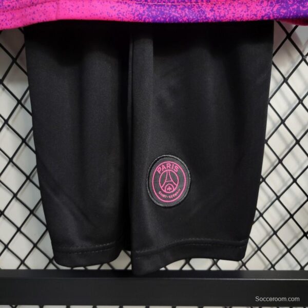Retro 20-21 Kids PSG Paris Forth Pink Jersey - Image 2