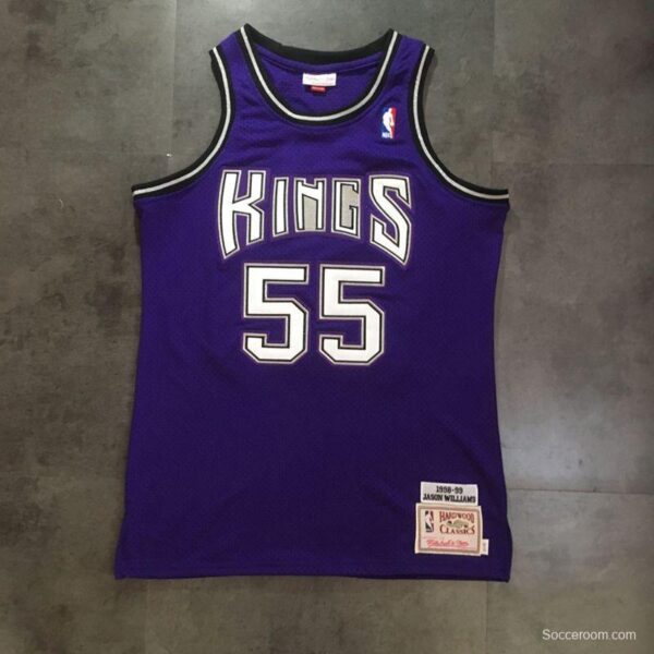 Men's Jason Williams Purple Retro Classic Team Jersey - Image 2