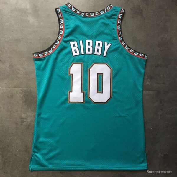 Men's Mike Bibby Green Retro Classic Team Jersey - Image 4