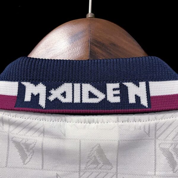 Retro 1999 West Ham Iron Maiden Away Soccer Jersey - Image 3