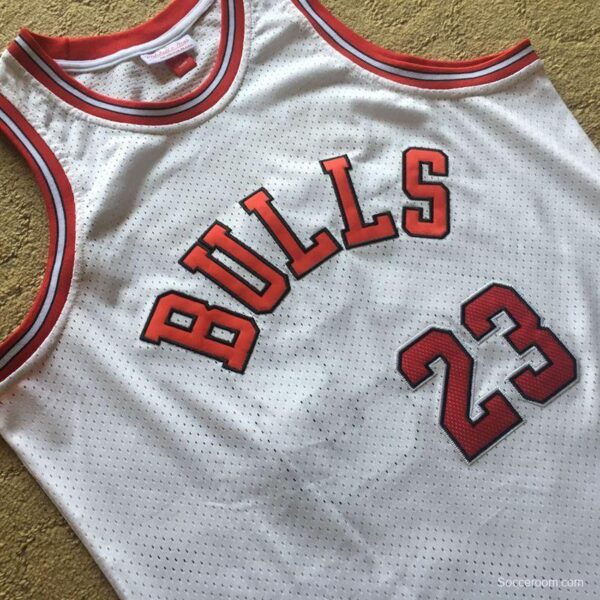 Men's Michael Jordan White Retro Classic Team Jersey - Image 3