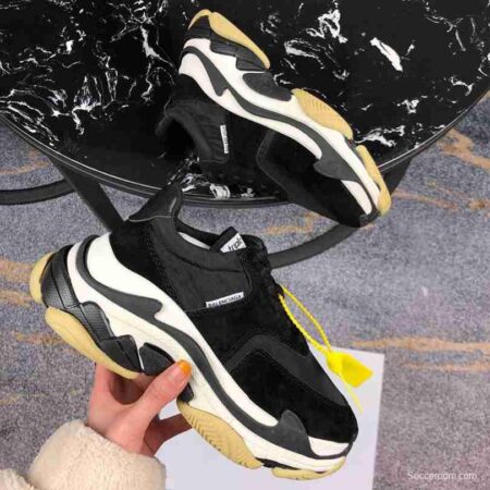 Men Balenciaga Triple-S 2 Yellow Black Sneaker