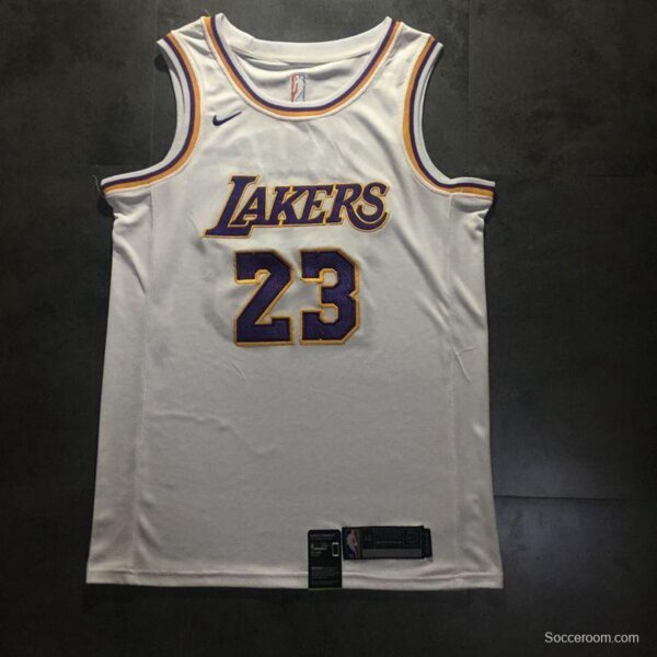 Men's LeBron James White Retro Classic Team Jersey - Image 2