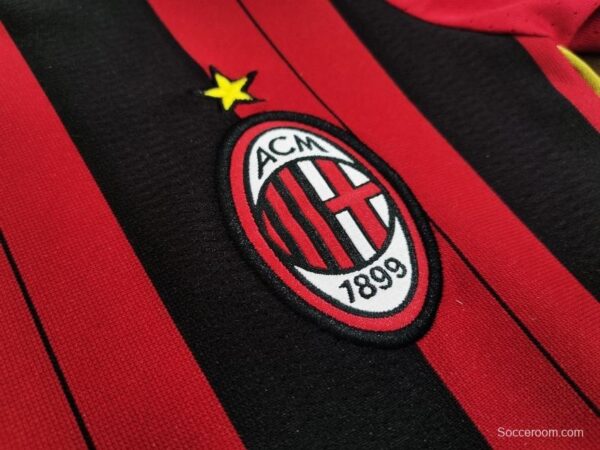 Retro Kids 2013/14 AC Milan Home Soccer Jersey - Image 7