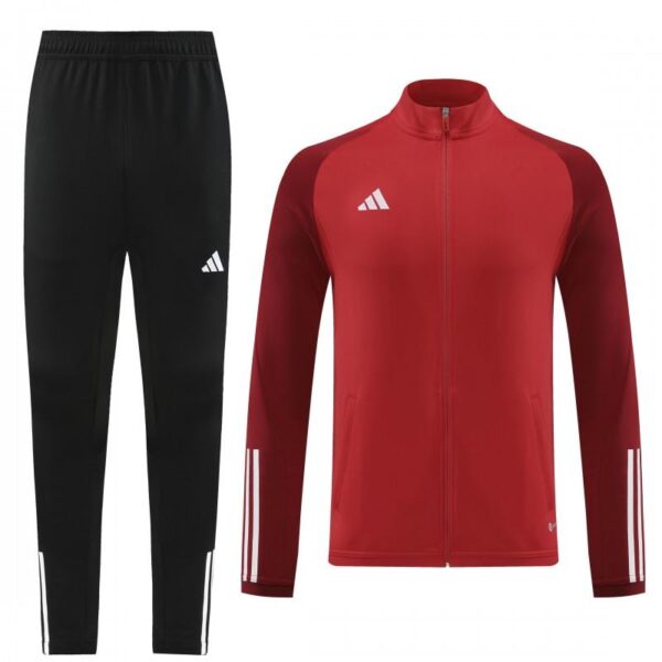 2023 Adidas Red Full Zipper Jacket +Pants - Image 19