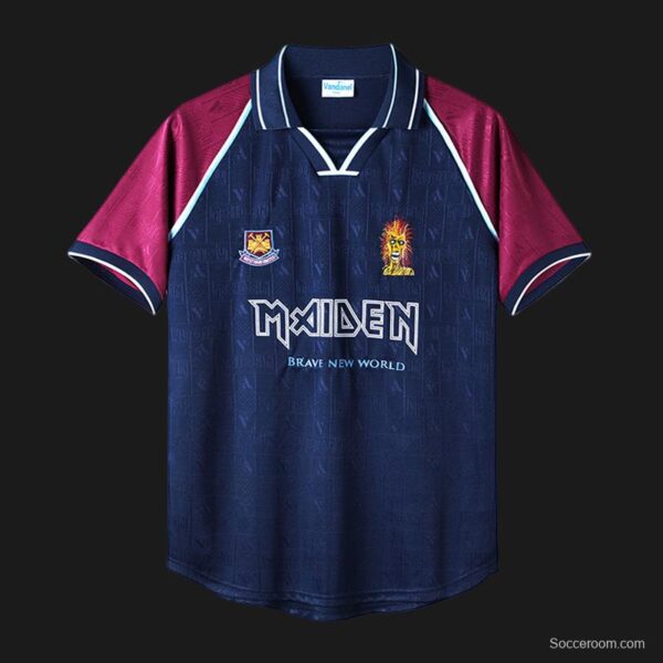 Retro 99/01 West Ham X Iron Maiden Home - Image 12
