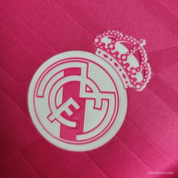 Retro 14-15 Real Madrid Away Pink Jersey - Image 5