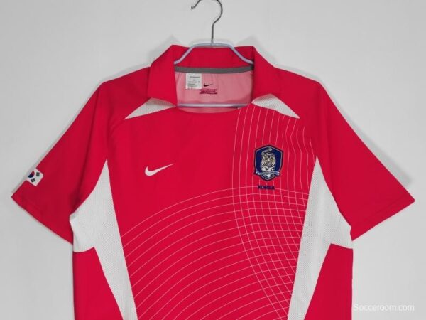 Retro 2002 Korea Home Soccer Jersey - Image 9