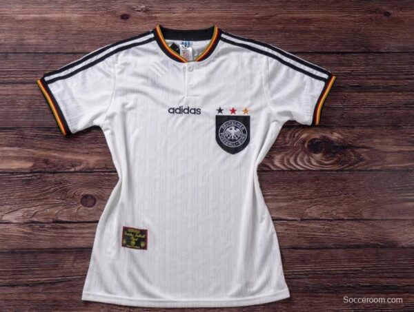 Retro 1996 Germany Home Soccer Jersey - Image 6