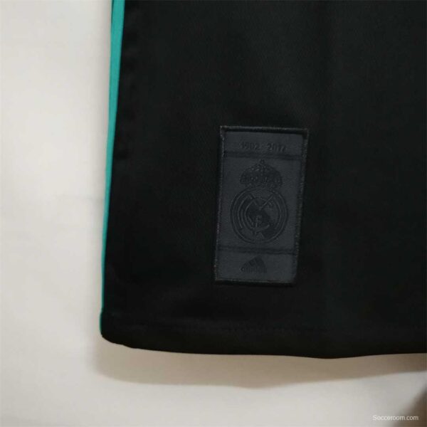Retro 17/18 Real Madrid Away Soccer Jersey With Full Patch - Image 7