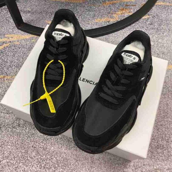 Men Balenciaga Triple-S 2 Sneaker Black - Image 3
