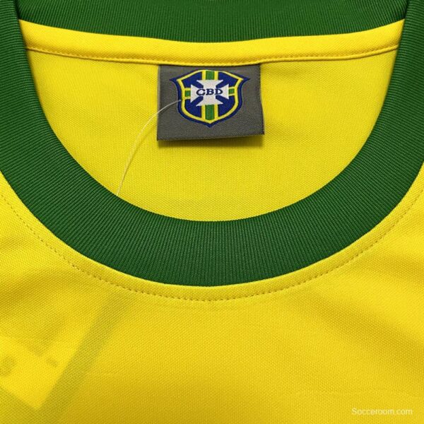 Retro 1970 Brazil Home Soccer Jersey - Image 7