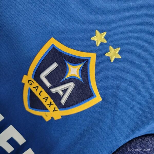 Retro 11-12 La Galaxy Long Sleeve Away Blue Jersey - Image 3