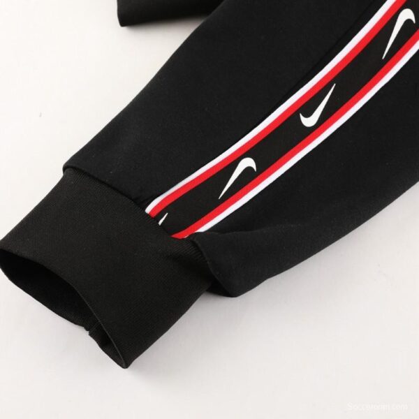 23/24 NIKE Black/Red Full Zipper Hooide Jacket+Pants - Image 2