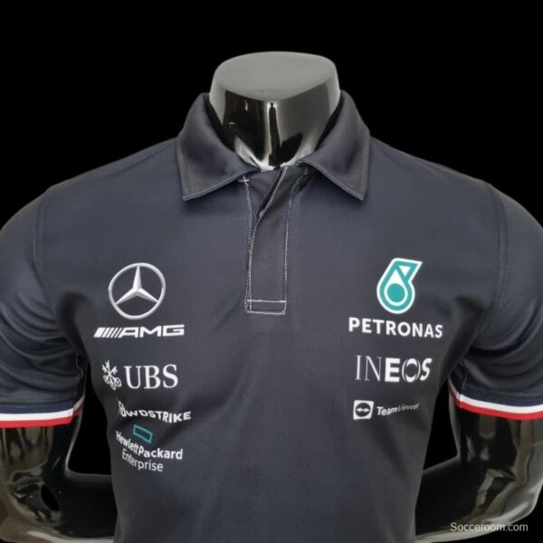 2022 F1 Formula One; Mercedes Benz #63 Polo Black - Image 6