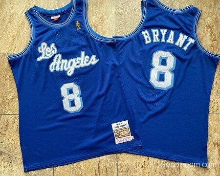 Men's Kobe Bryant Blue Retro Classic Team Jersey