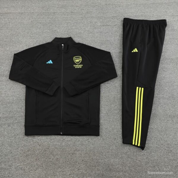 23/24 Arsenal Yellow Purple Full Zipper Jacket+Pants - Image 5