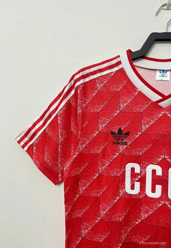 Retro 88/89 USSR Home Soccer Jersey - Image 3
