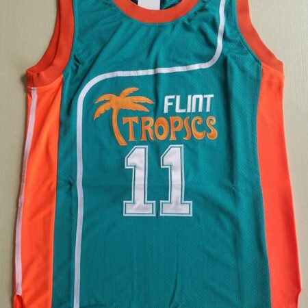 Flint Tropics 11 Ed Monix Basketball Jersey Semi Pro Team
