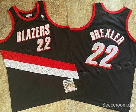 Men's Clyde Drexler Black Retro Classic Team Jersey