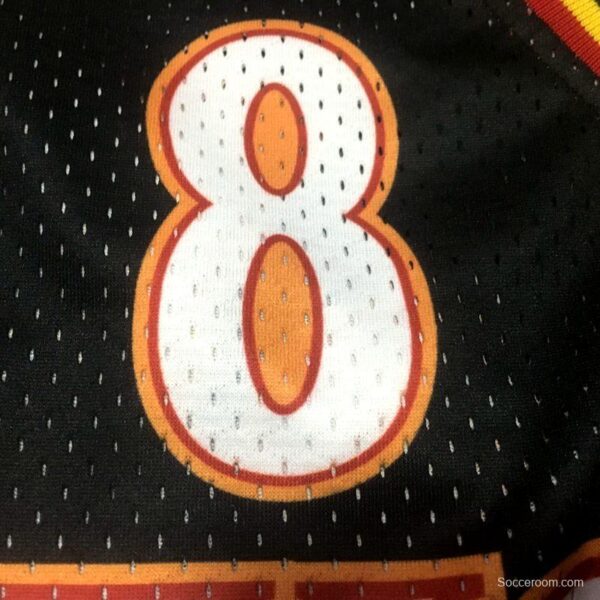 Men's Steve Delano Smith Black And Red Retro Classic Team Jersey - Image 7