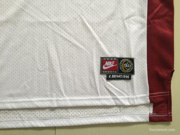 Kobe Bryant 33 Lower Merion High School White Basketball Jersey - Image 3