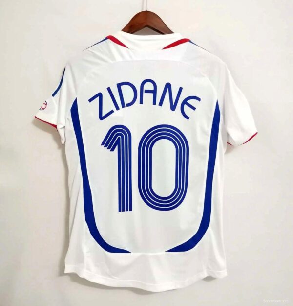 Retro 2006 France Away Soccer Jersey With 06 World Cup Patch - Image 9