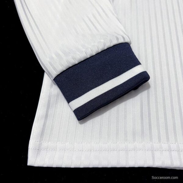 Long Sleeve Retro 1998 England Home Soccer Jersey - Image 2
