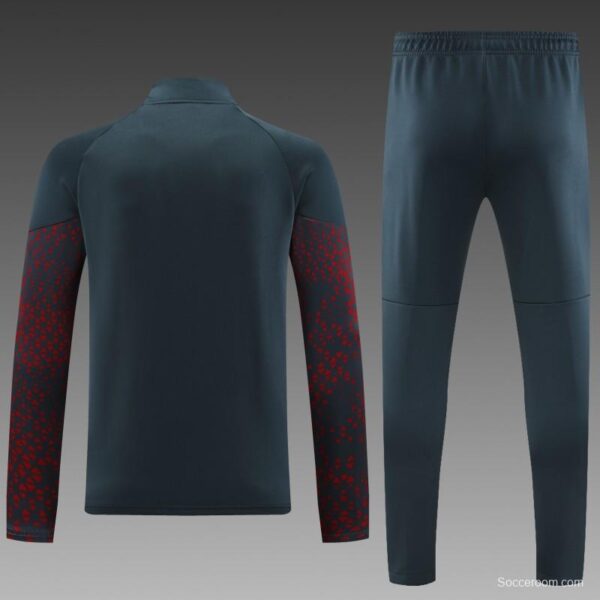 23/24 Manchester City Grey Full Zipper Jacket+Pants - Image 6