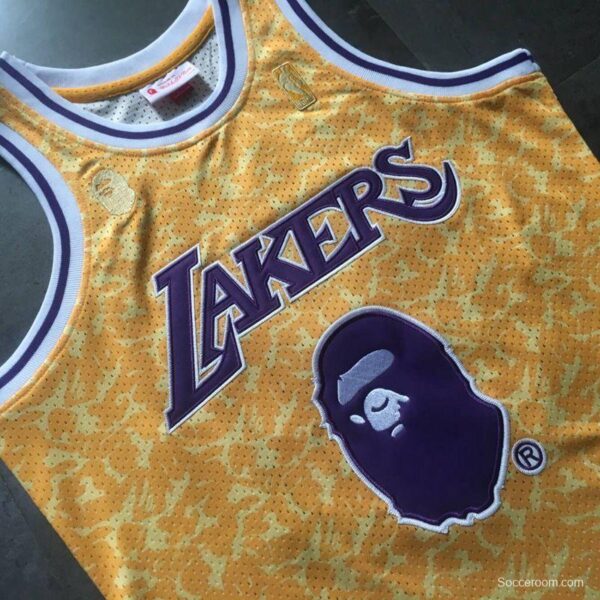 Men's BAPE Yellow Retro Classic Team Jersey - Image 11