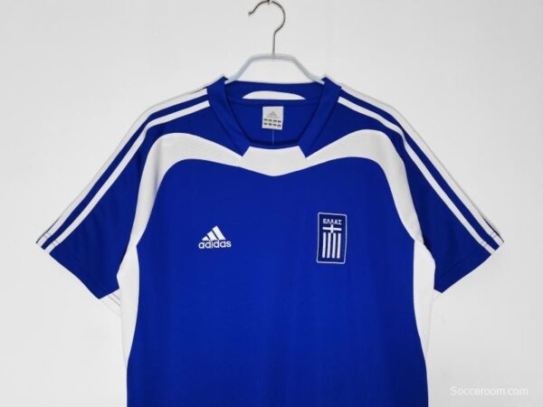 Retro 2004 Greece Home Soccer Jersey - Image 11