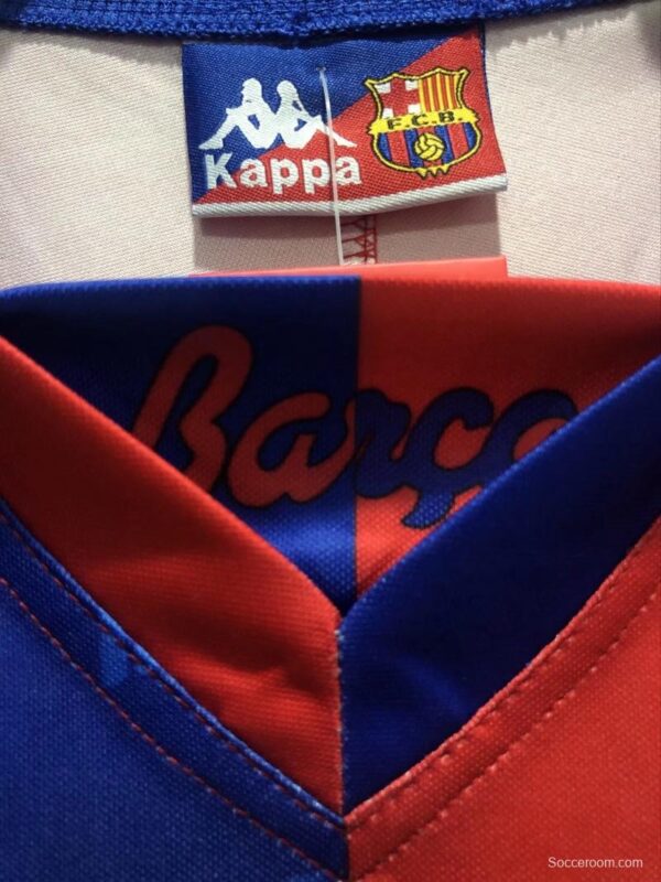 Retro 92/95 Barcelona Home Soccer Jersey - Image 3