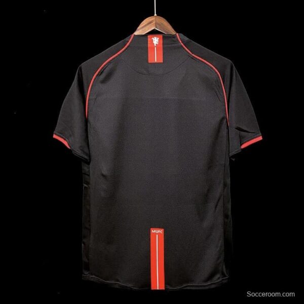 Retro 07/08 Manchester United Away Black Jersey - Image 2
