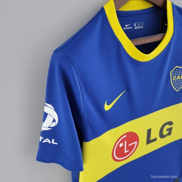 Retro 10/11 Boca Juniors Home Soccer Jersey - Image 5