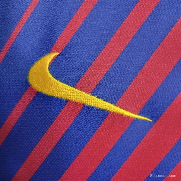 Retro 17-18 Barcelona Home Soccer Jersey - Image 4