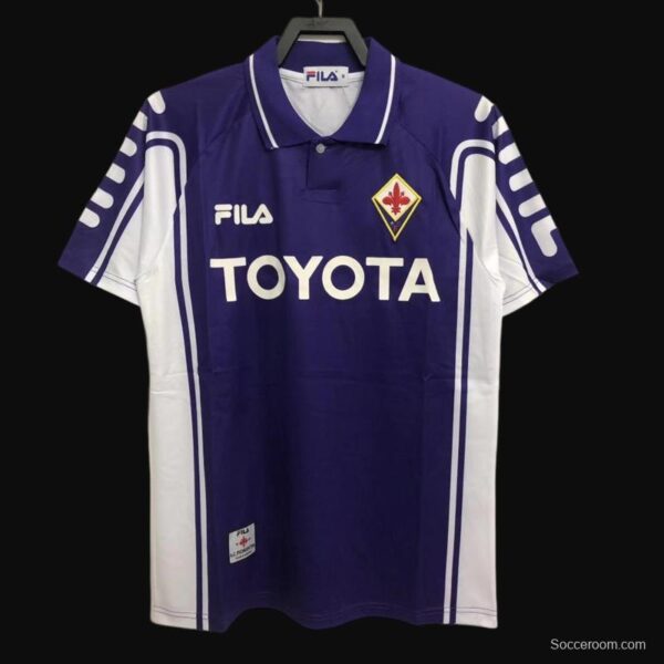 Retro 99/00 Fiorentina Home Soccer Jersey