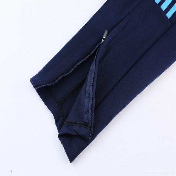 2023 Adidas Sky Blue Black Full Zipper Jacket +Pants - Image 6