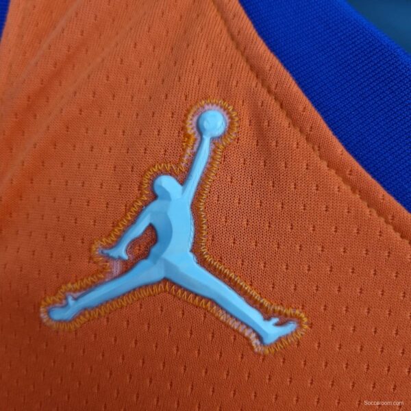 75th Anniversary AYTON#22 Phoenix Suns Jordan Theme Orange NBA Jersey - Image 4