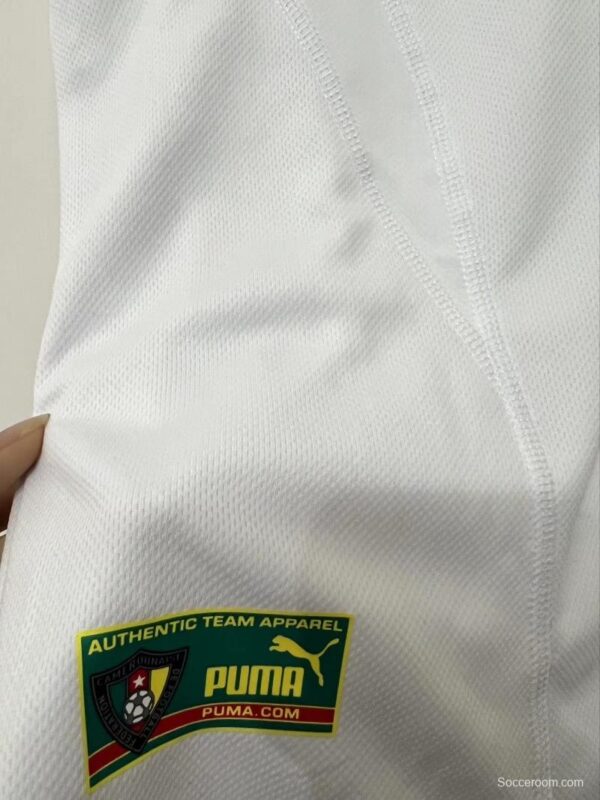 Retro 2002 Cameroon White Jersey - Image 2