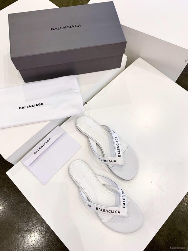 3 Color Men/Women Balenciaga Slipper White/Black/Silver - Image 17