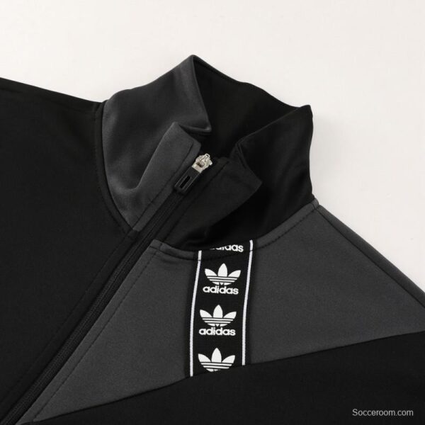 23/24 Adidas Original Black/Grey Full Zipper +Pants - Image 11